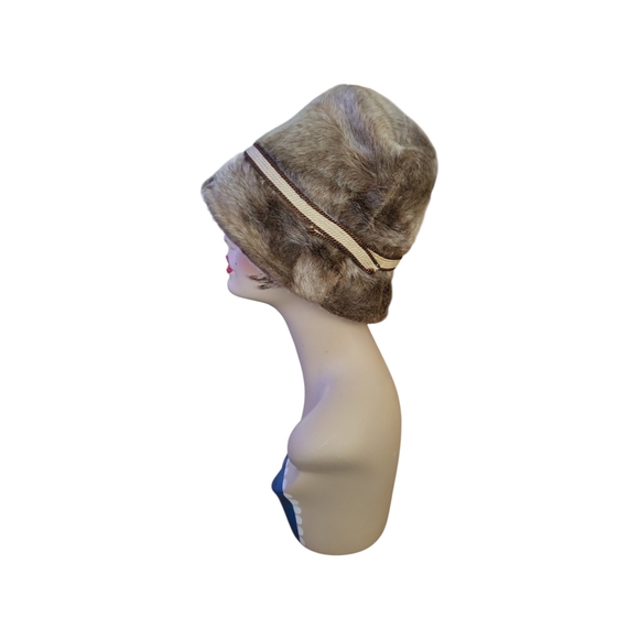 Vintage Faux Fur Russian Winter Hat M/L - Picture 7 of 9